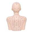 thumbnail image 1 of Cabeza de maniquí con hombros con modelo de acupunta para salones de de belleza Negro, 1 of 8