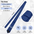 thumbnail image 4 of Black Ties For Men Solid Color Formal Neckties 3.15" (8CM) Men's Ties, 4 of 6
