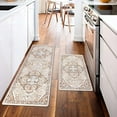 thumbnail image 2 of Kitchen Anti Fatigue Mat Set of 2 Waterproof Boho Comfort Standing Mat Non Skid Cushioned Rugs Mats with Runner Kitchen Floor Carpet for Kitchen Sink Office Laundry, 2 of 6