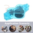 thumbnail image 3 of WHAMVOX Blue Bike Chain Cleaner Brush Kit Portable Tool for Road Mountain Bike and Motorcycle Chain Cleaning, 3 of 8