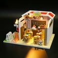 thumbnail image 3 of Graflsoa Creative Graduation Season DIY Wooden Dollhouse - Customizable Style, White, Perfect Birthday Gift Idea, 3 of 6