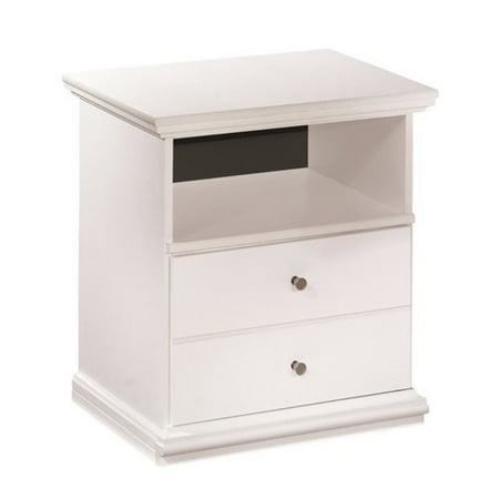 - Ashley Bostwick Shoals 1 Drawer Wood Nightstand in White