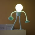 thumbnail image 2 of Changeable Shape Funny Night Light, Suction Cup Bendable Mini Decorative Light, Suitable for Bedroom, 2 of 9