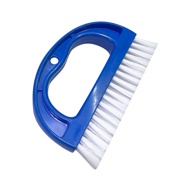 Cepillo rígido para juntas, cepillo de limpieza para baños, cepillo limpiador de juntas de ducha para suelos de baldosas, azul