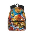 thumbnail image 1 of Easygdp Vibrant Picnic Food Spread Mochila Casual para Portátil, Mochila para Escuela, Viajes, Negocios, 1 of 6