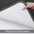 thumbnail image 6 of Gray Bathroom Rug Mat, Extra Soft and Absorbent Microfiber Bath Rugs, Non-Slip Plush Shaggy Bath Carpet, Machine Wash Dry, Bath Mats for Bathroom Floor, Tub and Shower, 6 of 7