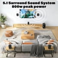thumbnail image 3 of Bobtot 700 Watts Surround Sound Speakers Home Theater Systems 5.1/2.1Wired Stereo Speaker System 5.25" Subwoofer Strong Bass with Bluetooth ARC Optical Input, 3 of 10