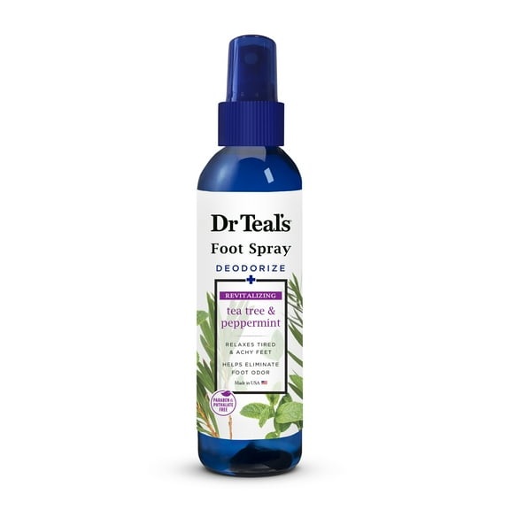Dr Teal's Foot Spray, Deodorize   Revitalizing with Tea Tree & Peppermint, 6 oz