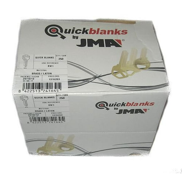 KW1 Kwikset Key Blanks Box 250 by JMA