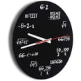 thumbnail image 2 of Reloj de pared acrílico, reloj de pared matemático creativo, diseño único, reloj divertido con fórmula matemática para aula, hogar, oficina, decoración moderna, 2 of 5