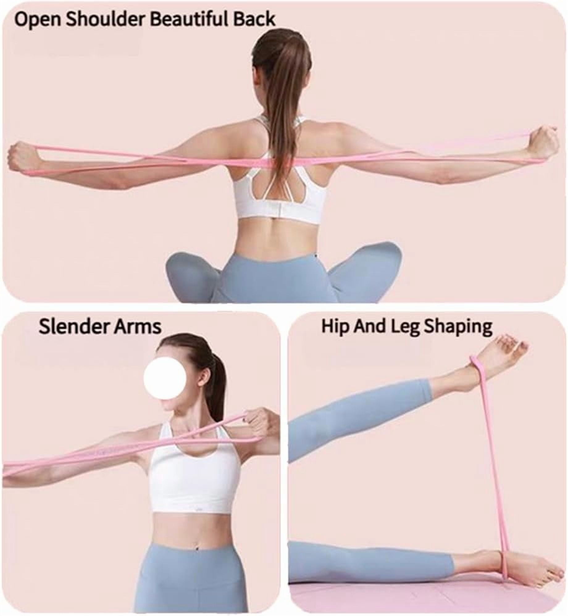 Figure 8 Resistance Bands,15LB/25LB/35LB Exercise Band, Upgraded High Elasticity Resistance Band for Women,Workout Home Gym Stretching Pilates