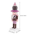 thumbnail image 4 of Wooden Nutcracker Ornament Desktop Decorative Cake Design Nutcracker Figurine Puppet Toy, 4 of 8
