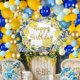 thumbnail image 3 of Kit de arco de guirnalda de globos de limón amarillo azul real con 179 piezas, pancarta para el verano, 3 of 5