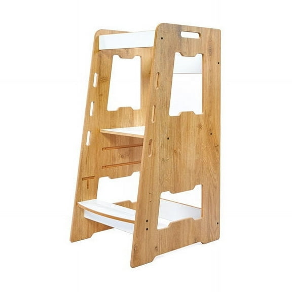Nipperland Minera 2 Step Stool Kitchen, Anti-Slip, Wooden, Toddler, 1 Count