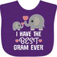 thumbnail image 3 of Inktastic Best Gram Ever Grandchild Boys or Girls Baby Bib, 3 of 4