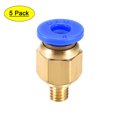 thumbnail image 1 of Conector de tubo Uxcell M5 para fijaciones de impresora 3D, para tubo de 4mm y filamento de 1.75mm 5PCS, 1 of 5