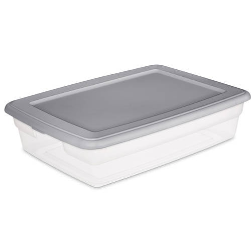 Sterilite Sterlt 28 Quart Storage Box Titanium