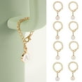 thumbnail image 4 of vnanda Cup Hanging Charm Tumbler Hanging Charm Metal Link Chain Fashion Letter Oil-dripping Water Cup Mug Handle Identification Decoration Chain for Tumbler, 4 of 8