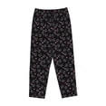 thumbnail image 4 of Naloa Cool Skull Love Print Women’s Ultra-Soft Comfy Pajama Lounge Pants with Pockets & Drawstring, 4 of 8