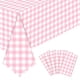 thumbnail image 1 of Mantel NatNarr rosa a cuadros vichy, paquete de 6 unidades, 137 x 274 cm, PEVA, 1 of 7