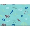 thumbnail image 1 of Ahgly Company Indoor Rectangle Patterned Macaw Blue Green Area Rugs, 8' x 10', 1 of 6