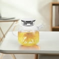 thumbnail image 3 of Tearoom Glass Tea Kettle Tea Making Pot Small Teapot Hand-made Glass Teapot Clear Teapot, 3 of 9