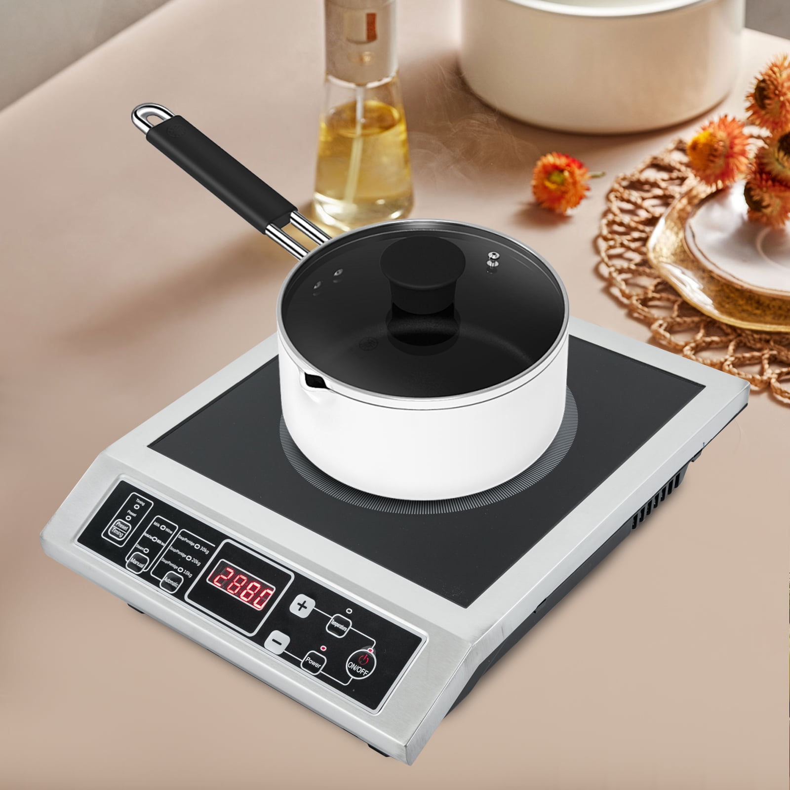 Vintoro 3500W Induction Cooktop, Induction Cooker, IGBT Heating Technology, Adjustable Design, Tabletop