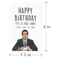 thumbnail image 2 of Tarjeta de cumpleaños Gonzey Funny Michael Scott, Jim Halpert, 2 of 4