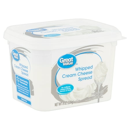 Great Value Whipped Cream Cheese Spread 8 oz Walmart