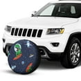 thumbnail image 2 of Kdxio Dinosaur Astronaut Space Surfing for Tire Cover Wheel Protectors Tyre Covers Weatherproof Wheel Covers Universal Fit for Trailer Rv SUV Truck Camper Travel Trailers 16 inch, 2 of 8