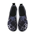 thumbnail image 3 of Men and Women a Slip On Barefoot Quick-Dry Beach Aqua Yoga Water Shoes (Monochrome Square/Black, 4-5 Women), 3 of 8
