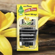 Little Trees Air Freshener Vent Wrap Vanillaroma Fragrance 4-Pack