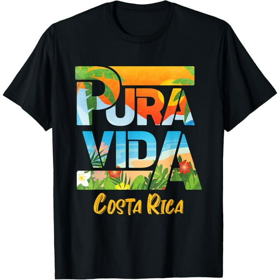 Pura Vida Costa Rica Souvenir - Cool Central America Travel T-Shirt