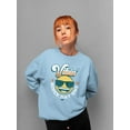 thumbnail image 2 of Vibin’ Since Day One - Cool Retro Emoji Smiley Graphic Women's Sweatshirt, 2 of 4