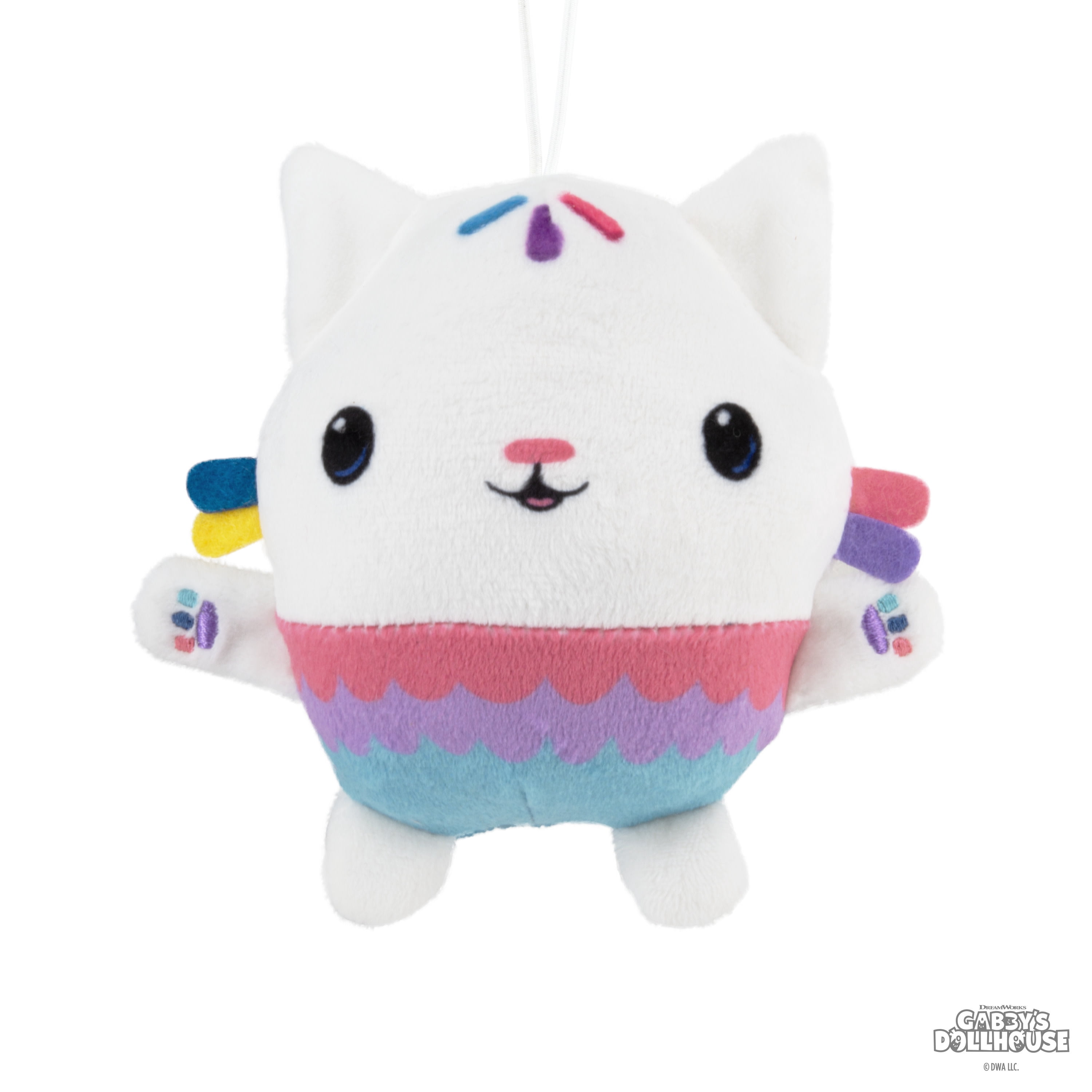 Hallmark Christmas Ornament (Gabby's Dollhouse Cakey Cat, Fabric), 1 Count