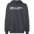 thumbnail image 2 of OXI Hoodie Sweatshirt - Annoy a Liberal, Basic Casual Hoodie for Men's and Women Fleece Hoodie Long Sleeve - Charcoal Medium, 2 of 3