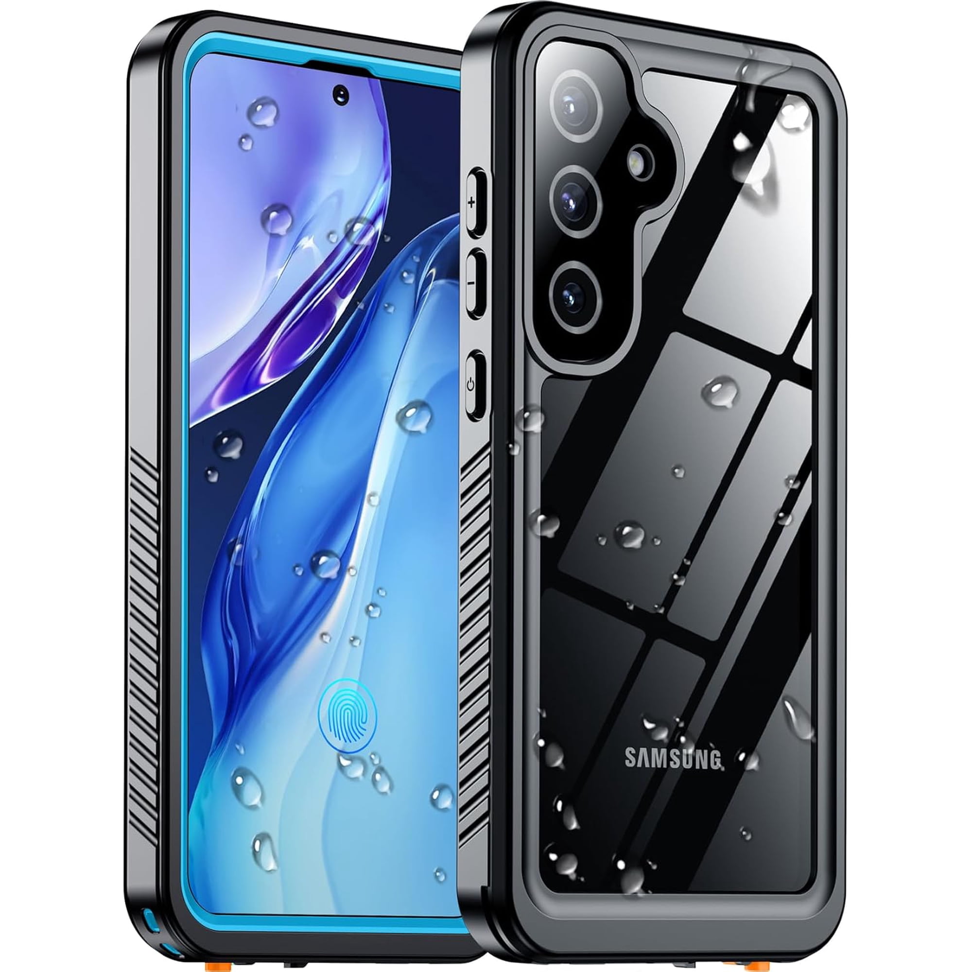 Designed for Samsung Galaxy S25 Plus Case Waterproof,Built-in Lens&Screen Protector Military Shockproof Dropproof IP68 Underwater Full Body Phone Case for Galaxy S25 5G Plus 6.7"LightBlue(2025)