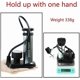 thumbnail image 2 of Bicycle Pump Hand Pump Aluminum Alloy 100/120 PSI Hose Gauge Bike Tire Inflator Schrader Presta Valve Fork Portable Mini Pressure Bike Accessory Black, 2 of 5