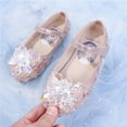 thumbnail image 2 of Toddler Girls Ice Queen Flat Dress Shoes Mary Jane Low Heel Princess Shoes, 2 of 6