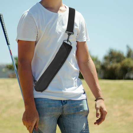 Pretyzoom Black Golf Carry Bag Lightweight Oxford Cloth for Easy Transport