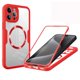 thumbnail image 3 of Funda transparente con protección de pantalla completa 360 para iPhone 14 15 Pro Max 11 12 13Pro 14Plus 15Plus, cubierta magnética para montaje en coche, 3 of 5