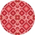 thumbnail image 1 of Ahgly Company Tapis d'Intérieur Lavables en Machine, Carrés, Rouge Transitionnel, 3', 1 of 7
