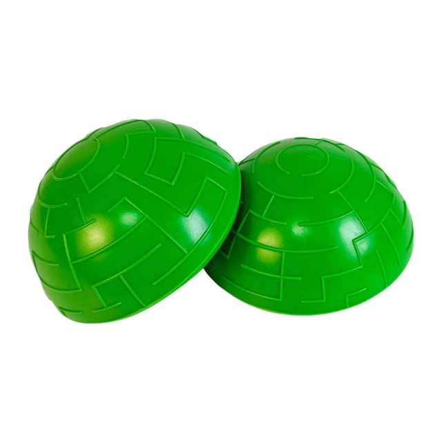 AWHAO 2 Pieces Half Balance Balls Pilates Dynamic Workout Versatile Women Home Gym Green