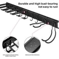 thumbnail image 3 of Tool Organizer Wall Mount Garage Storage Wall Organizer Garden Tool Storage Rack with PC fabric bag holder with Hooks with Straps use for Ski Gears Rake Shovel Yard Tool, 3 of 7