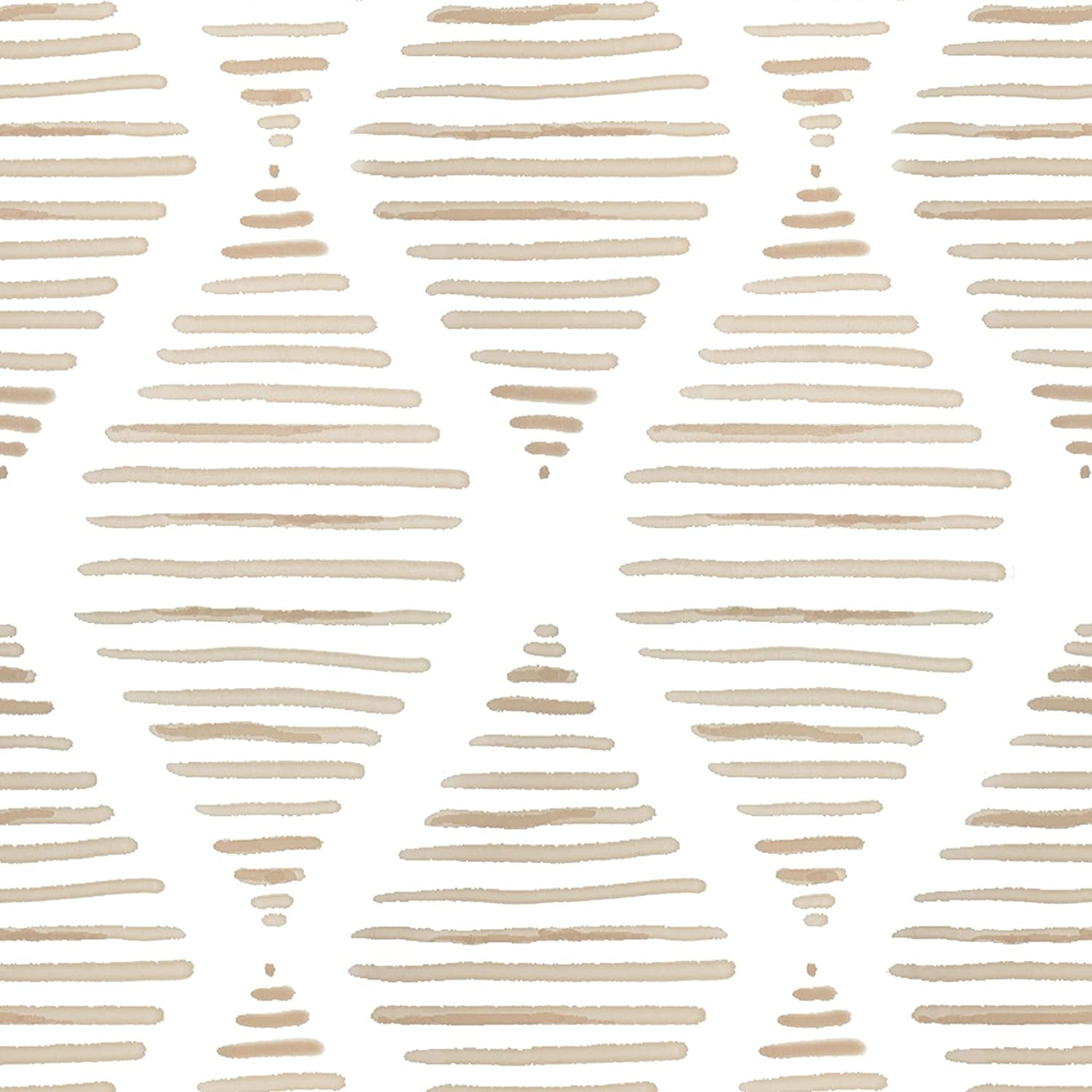 Caltero Peel and Stick Wallpaper Beige Geometric Wallpaper Stick on