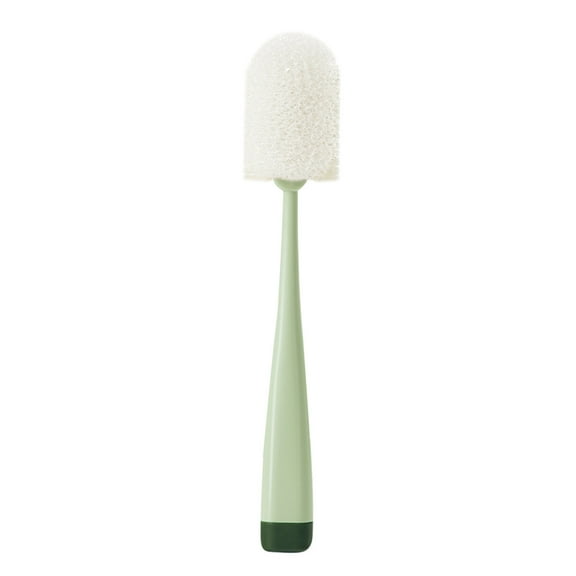 Long Handle Bottle Brush, 32cm Cup Cleaning Tool for Wine Glass, Coffee Mug, Deep Scrub Sponge Brush, Non-Scratch, Hangable Design, Kitchen Dishwashing & Travel Essential