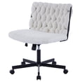 thumbnail image 2 of GloryStar Chaise de Bureau Ergonomique Beige – Format Extra Grand avec Dossier Croisé Moderne, Hauteur Réglable et Roulettes Pivotantes à 360°, Idéale pour le Bureau à Domicile, 2 of 8