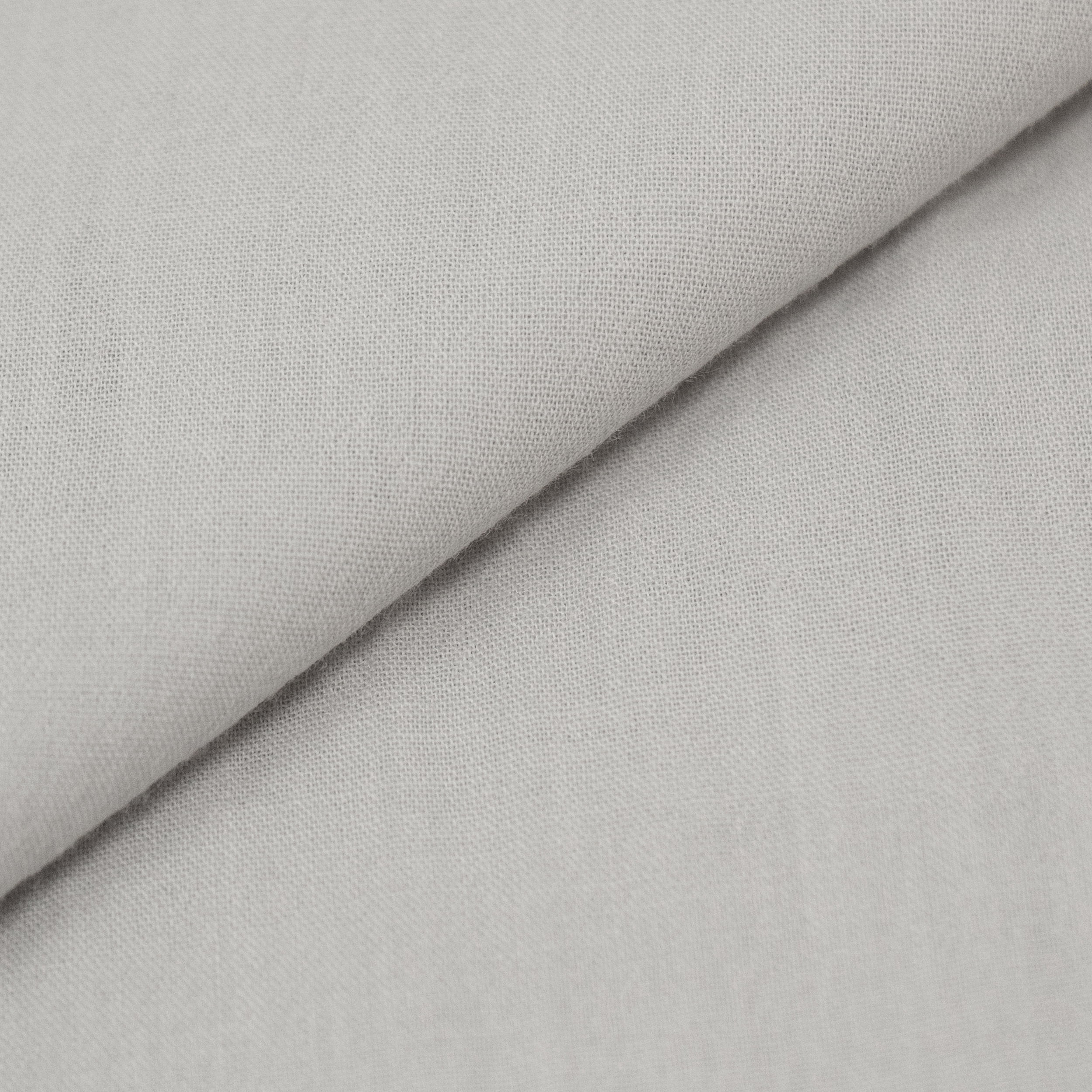 Roc-lon 100% Organic Cotton, 52"/53", Sewing Craft Fabric, 1-layer Wrinkled Muslin/Gauze, Grey, Cut by Yard