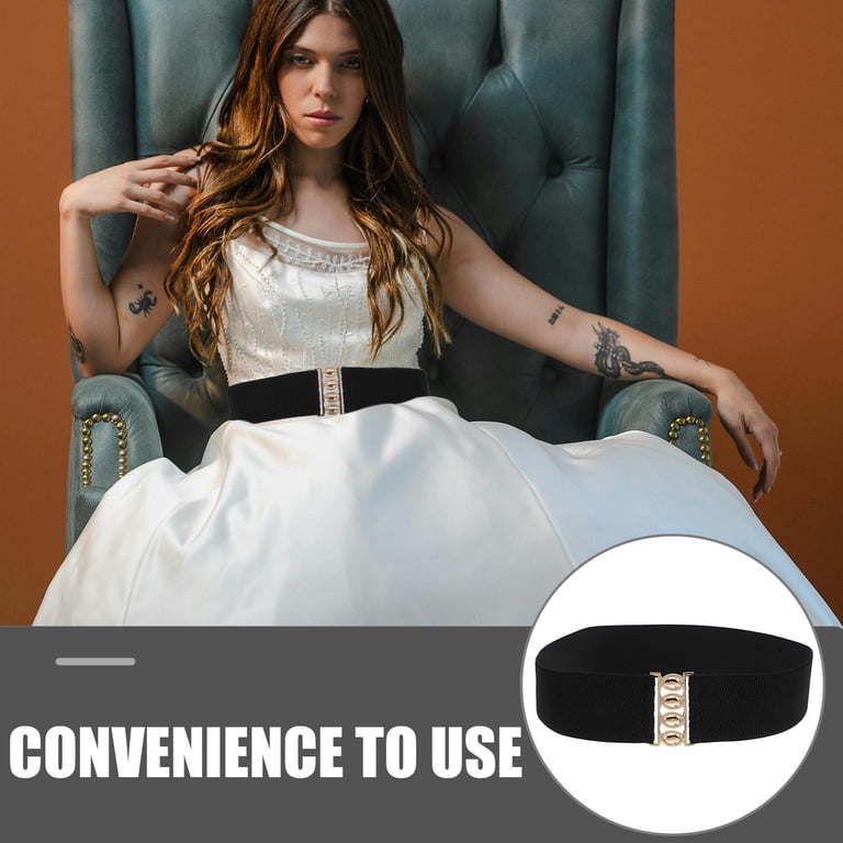Stretch Belt Adjustable Elastic Wide Waist Belt For Dresses Comfortable  Corset Thick Elastic Belt Women Belt Fancy Belts For Dresses Cinch Belt  Casual Vintage Belt For Women - Walmart.com