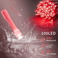 thumbnail image 2 of Luces navideñas Oopswow 10 m 100 LED Color rojo 8 modos resistentes al agua, 2 of 7